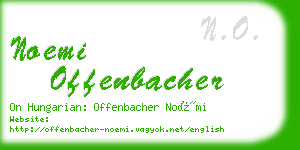 noemi offenbacher business card